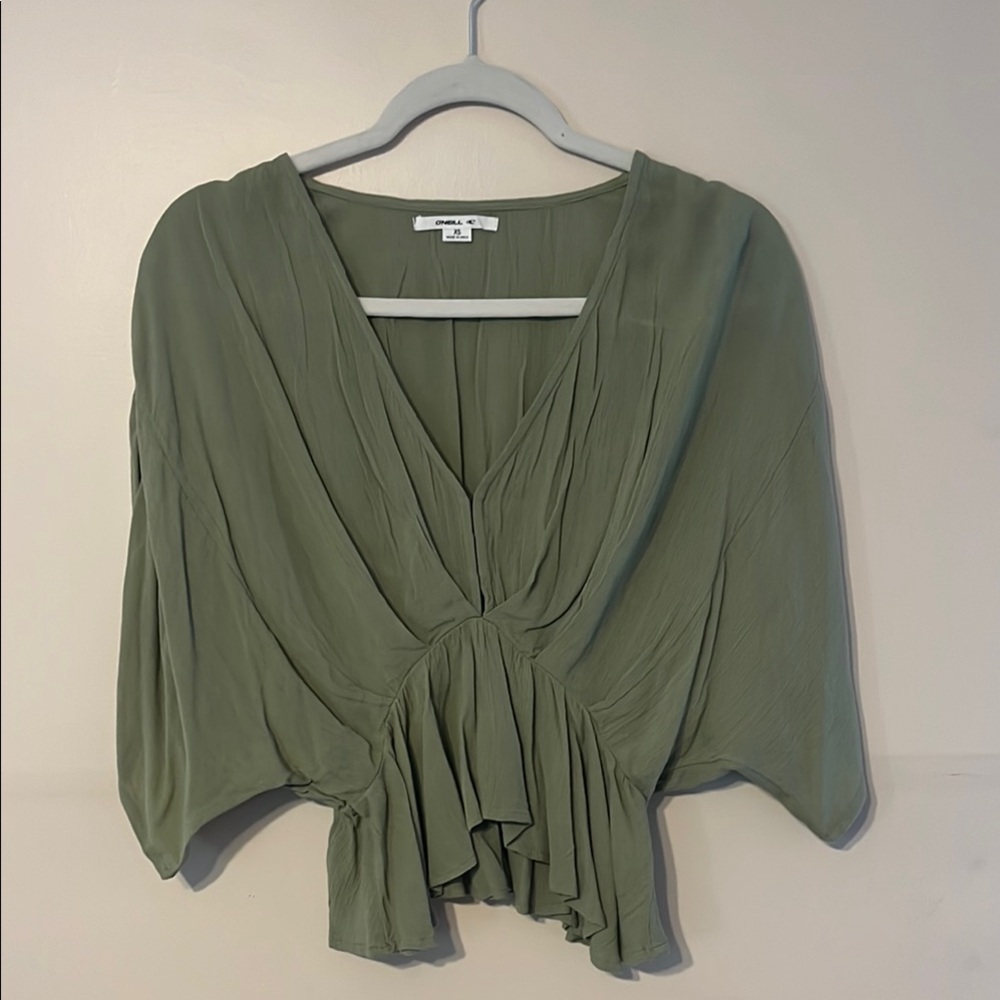 Olive Green Women's Top